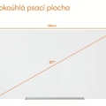 Tabule magnetická Nobo, skleněná, úhlopříčka 57" (144 cm)