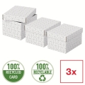 Box úložný Esselte Home, velikost S, bílý, 3 ks