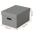 Box úložný Esselte Home, velikost M, šedý, 3 ks