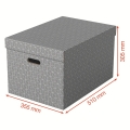 Box úložný Esselte Home, velikost L, šedý, 3 ks