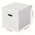 Box úložný Esselte Home, krychlový, bílý, 3 ks