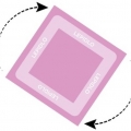 Bloček samolepicí 76x127 mm, 360°, 100 lístků, růžový
