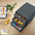 Box zásuvkový Leitz Click-N-Store Cosy, 3 zásuvky, šedý
