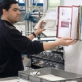 Držák nástěnný Durable Vario Wall, 10 kapes, mix barev