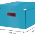 Krabice Leitz Click-N-Store Cosy, velikost M, modrá