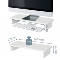 Stojan pod monitor Leitz Ergo, bílý