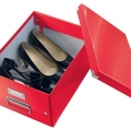 Krabice archivační Leitz Click-N-Store M (A4), červená