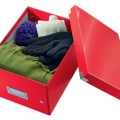 Krabice archivační Leitz Click-N-Store S (A5), červená