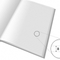 Kniha záznamní A5 MFP ZL5104, linkovaná, 100 l., geometrie