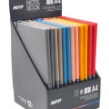 Blok MFP A4 s gumičkou, linkovaný, lepený, 100 listů, mix