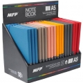 Blok MFP A5 s gumičkou, linkovaný, lepený, 100 listů, mix