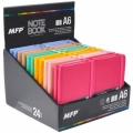 Blok MFP A6 s gumičkou, linkovaný, lepený, 100 listů, mix