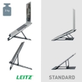 Stojan na notebook Leitz Ergo, ultraplochý, tmavý šedý