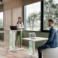 Stůl Leitz Ergo s kolečky, výškově stavitelný, elektrický