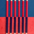 Tužka učitelská Kores Twin Jumbo, červená/modrá