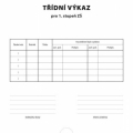Tiskopis Třídní výkaz 1. stupeň Optys, A4, 12 stran
