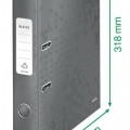 Pořadač pákový Leitz WOW 180 stupňů A4 52 mm, černý
