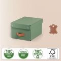 Box úložný Leitz Puro s víkem, velikost S, zelený, 2 ks