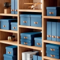Box úložný Leitz Puro s víkem, velikost S, modrý, 2 ks
