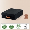 Box úložný Leitz Puro s víkem, velik. M, nízký, černý, 2 ks