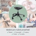 Stolička balanční Leitz Ergo s kolečky, černá