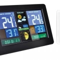 Meteostanice Solight, barevné LCD, USB nabíjení, černá