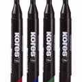 Značkovač Kores K-Marker permanentní, kulatý, sada 4 ks