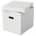 Box úložný Esselte Home, krychlový, bílý, 3 ks