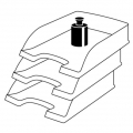 Odkladač Leitz Standard Plus, modrý