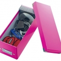 Krabice archivační na CD Leitz Click-N-Store WOW, růžová