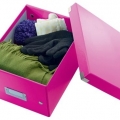Krabice archivační Leitz Click-N-Store S (A5), růžová