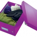 Krabice archivační Leitz Click-N-Store S (A5), purpurová
