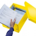 Krabice archivační Leitz Click-N-Store M (A4), žlutá