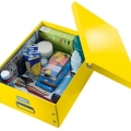 Krabice archivační Leitz Click-N-Store L (A3), žlutá