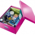 Krabice archivační Leitz Click-N-Store L (A3), růžová