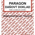 Tiskopis Paragon daňový doklad, samopropisovací