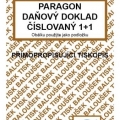 Tiskopis Paragon daňový doklad, samopropisovací, číslovaný