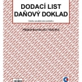 Tiskopis Dodací list daňový doklad, A4, samopropisovací