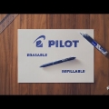 Video: Pero kuličkové Pilot Frixion Clicker 0,7, modré
