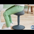 Video: Stolička balanční Leitz Ergo, světlá šedá
