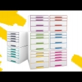 Video: Box zásuvkový Leitz WOW, 5 zásuvek, růžový