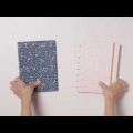 Video: Zápisník A5 Filofax Notebook Botanical, modrý