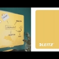 Video: Tabule magnetická Leitz Cosy 60x40 cm, skleněná, žlutá