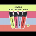 Video: Zvýrazňovač Stabilo Boss Original Pastel, sada 6 barev