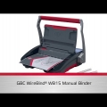 Video: Vazač na kovovou vazbu GBC WireBind WB15
