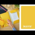 Video: Mapa odkládací Leitz Cosy A4, tříklopá, vnitřní kapsa, modrá