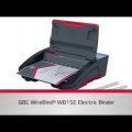 Video: Vazač na kovovou vazbu GBC WireBind WB15E