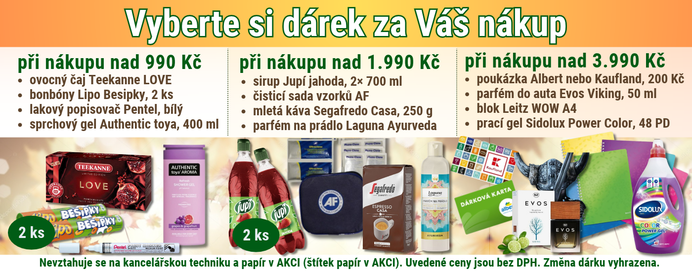 Dárky k objednávce 