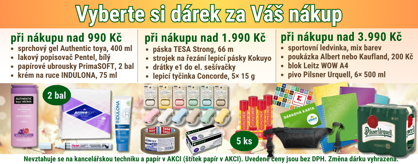 Dárky k objednávce 
