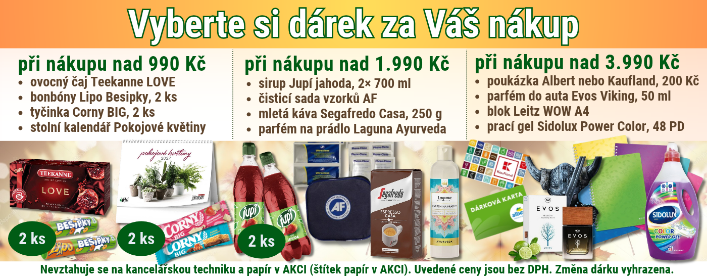 Dárky k objednávce 